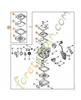 Jeu de joints carburateur.