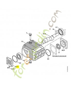 Couvercle de roulements 4773-705-4000. Pièce détachée Stihl / Vicking