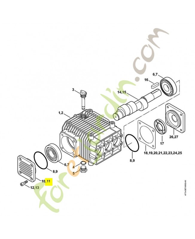 Couvercle de roulements 4773-705-4000. Pièce détachée Stihl / Vicking Couvercle de roulements 4773-705-4000. Pièce détachée Stihl / Vicking