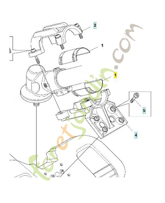 Douille husqvarna réf. 505121701