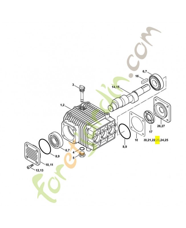 Rondelle 4773-705-6002. Pièce détachée Stihl / Vicking Rondelle 4773-705-6002. Pièce détachée Stihl / Vicking