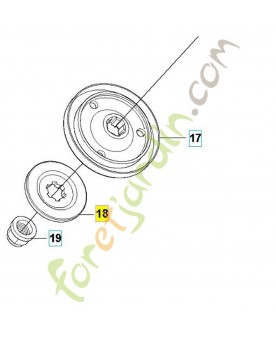 Bride de renfort 544217801 et 537343502 . Pièce de rechange Husqvarna