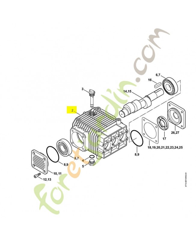 Carter de pompe 4773-701-0501. Pièce détachée Stihl / Vicking Carter de pompe 4773-701-0501. Pièce détachée Stihl / Vicking
