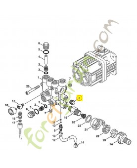 Bouchon filete 4772-708-5804. Pièce détachée Stihl / Vicking