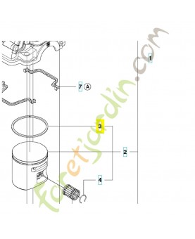 Segment de piston 537401101