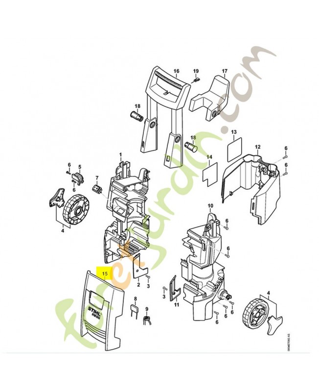 Recouvrement avant 4787-790-5100. Pièce détachée Stihl / Vicking Recouvrement avant 4787-790-5100. Pièce détachée Stihl / Vicking
