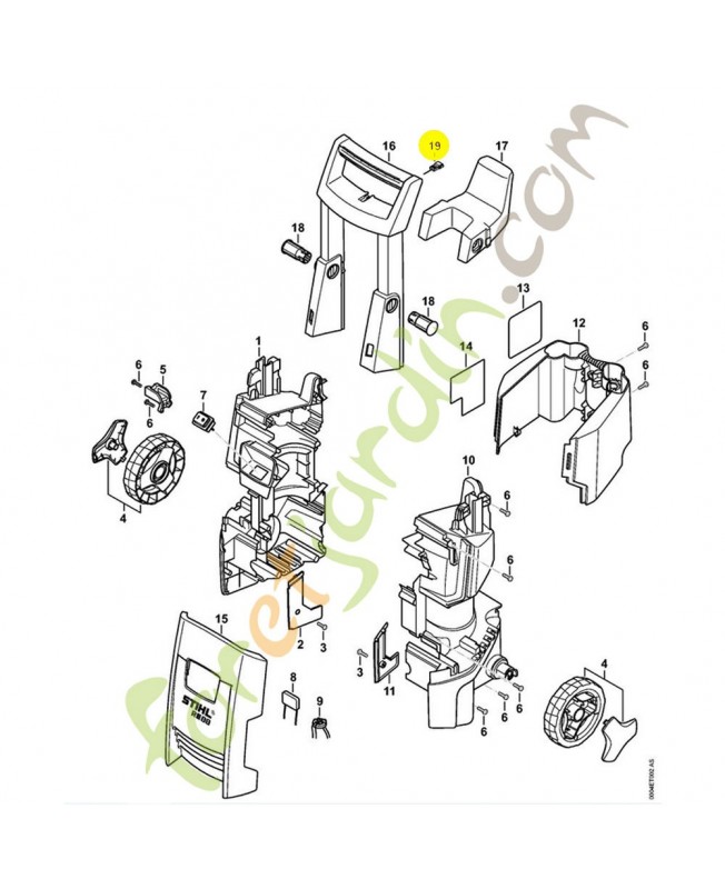 Aiguille a nettoyer 4915-502-0801. Pièce détachée Stihl / Vicking