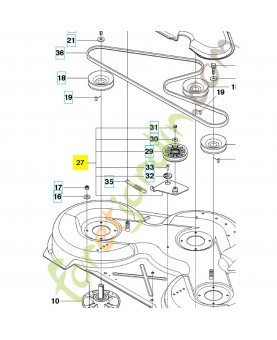 Poulie tendeur de courroie complet 586964001