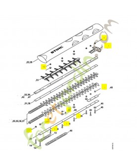 Protège-guidage 4237-790-9802. Pièce de rechange Sithl / Vicking