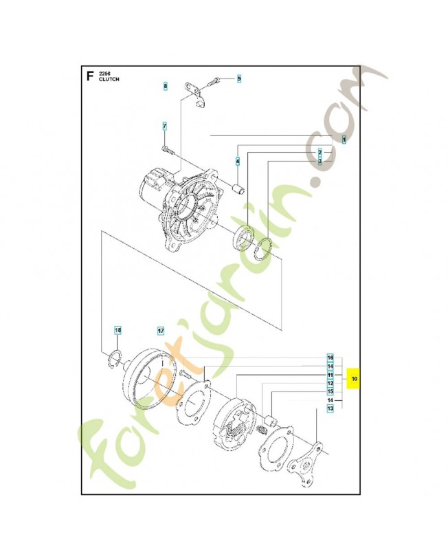 EMBRAYAGE COMPLET 579164002. Pièce de rechange Husqvarna