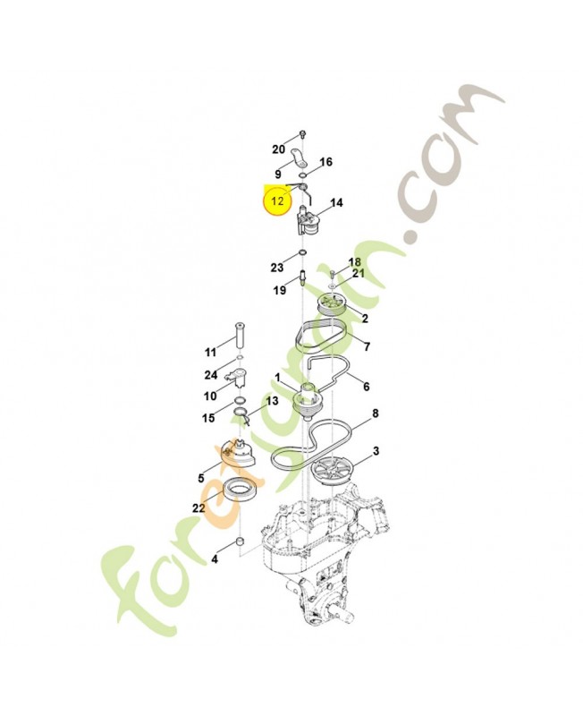 Ressort coude 6241-716-5600. Pièce de rechange Sithl / Vicking