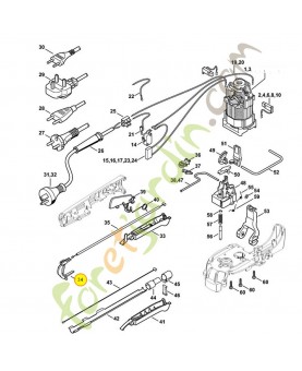 Levier de commande 4812-792-8805. Pièce de rechange Sithl / Vicking