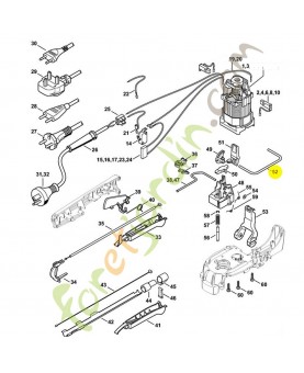 Etrier 6460-711-8601. Pièce de rechange Sithl / Vicking