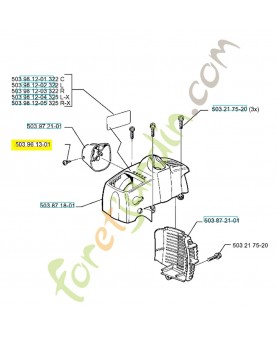 Vis 503961301. Pièce de rechange Husqvarna référence 503961301