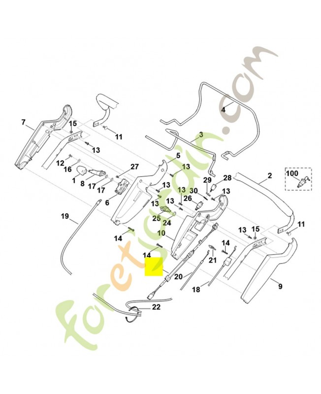 Faisceau de cables 6340-440-3000. Pièce de rechange Sithl / Vicking
