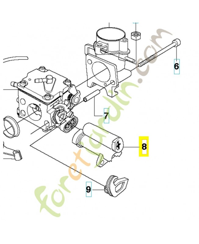 Douille de guidage 544975101. Pièce de rechange Husqvarna Douille de guidage 544975101. Pièce de rechange Husqvarna