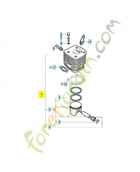 Cylindre piston 576270003- Pièce de détachée Husqvarna