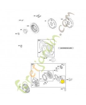 805957 Insert poignee 0003-000-2523. Pièce de rechange pour moteur thermique Briggs et Straton