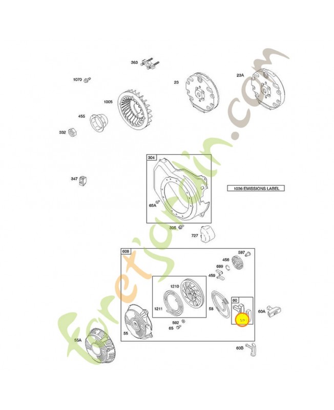 805957 Insert poignee 0003-000-2523. Pièce de rechange pour moteur thermique Briggs et Straton 805957 Insert poignee 0003-000-2523. Pièce de rechange pour moteur thermique Briggs et Straton