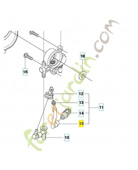 Pipe 529251701. Pièce de rechange Husqvarna