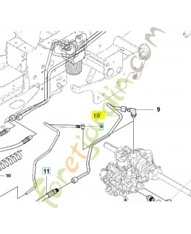 tube hydraulique 504210201 - Pièce de détachée Husqvarna