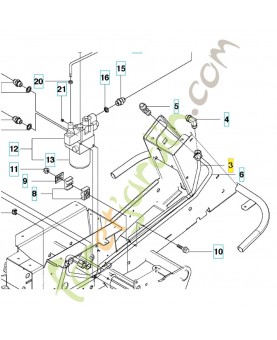  Tube hydraulique 504210301. Pièce de rechange Husqvarna