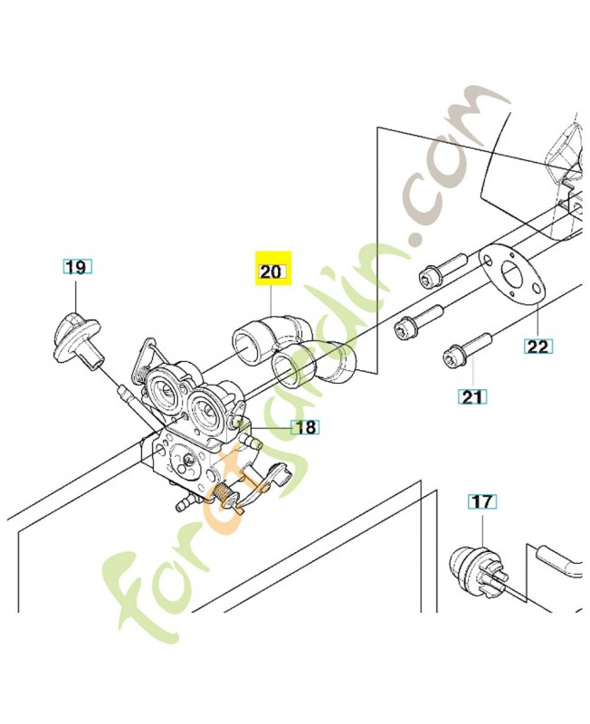 Pipe 521641501. Pièce de rechange Husqvarna Pipe 521641501. Pièce de rechange Husqvarna