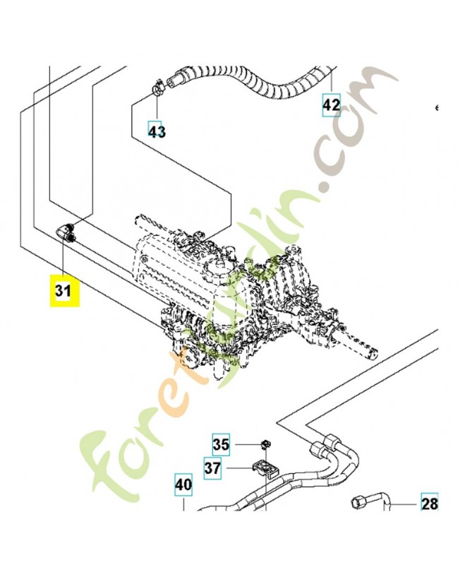 raccord 535437305 - Pièce de détachée Husqvarna raccord 535437305 - Pièce de détachée Husqvarna