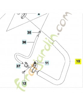 tube 537225702. Pièce de rechange Husqvarna