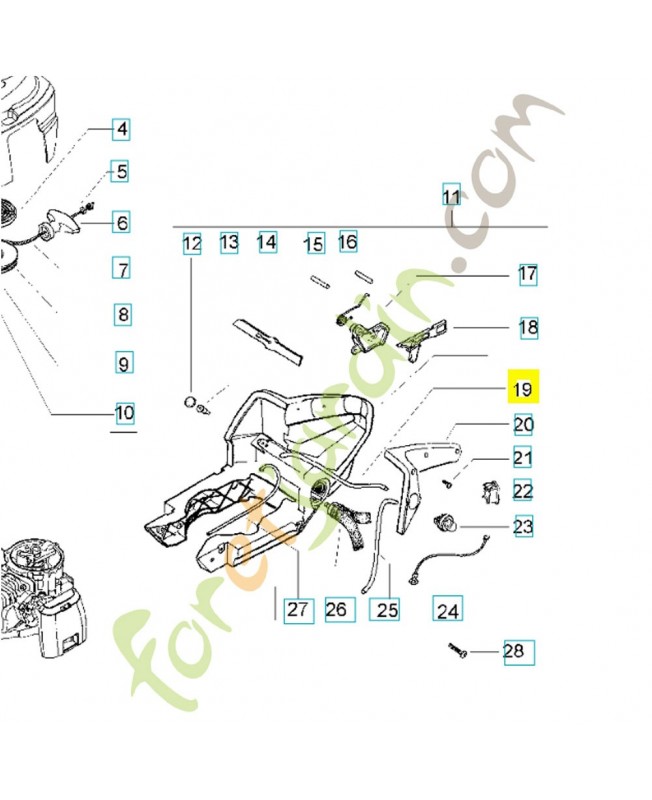 tuyau 538241777. Pièce de rechange Husqvarna