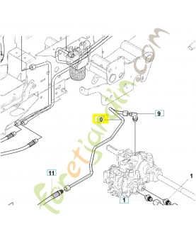 tube hydraulique 544448901 Pièce de rechange Husqvarna
