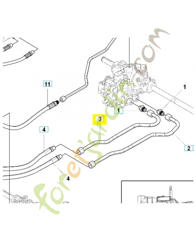 Tube 544450501. Pièce de rechange Husqvarna