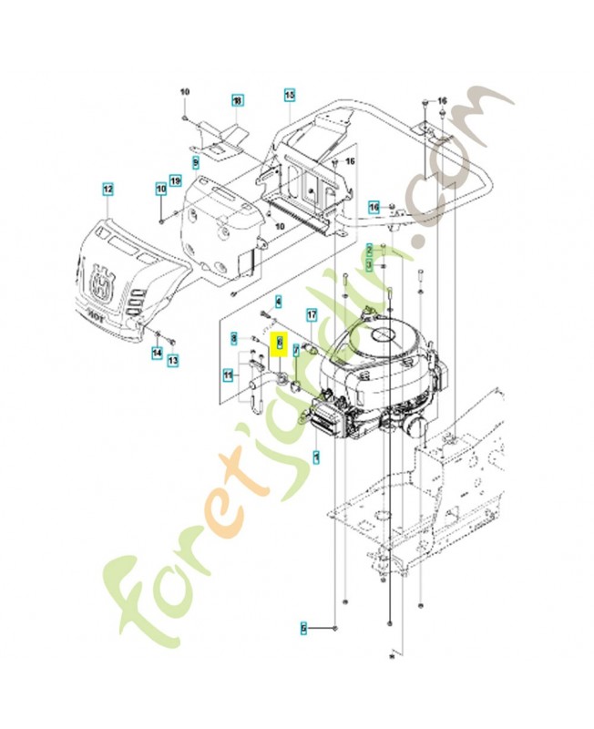 tube 578054803- Pièce de détachée Husqvarna