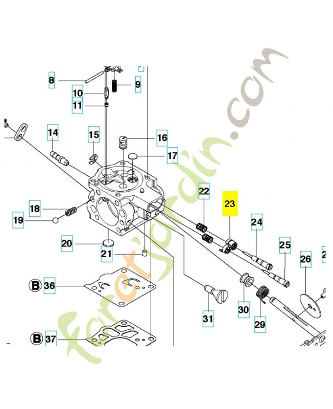 Capuchon 544970801. Pièce de rechange Husqvarna Capuchon 544970801. Pièce de rechange Husqvarna