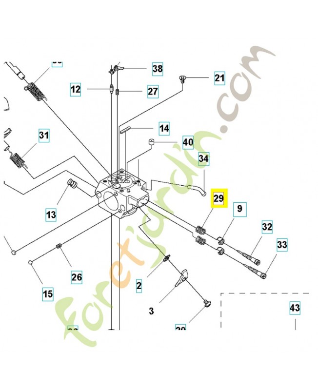 Ressort 525755401. Pièce de rechange Husqvarna Ressort 525755401. Pièce de rechange Husqvarna