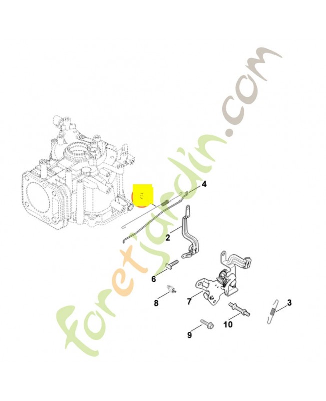 Ressort 0002-104-2103. Pièce détachée Stihl / Vicking