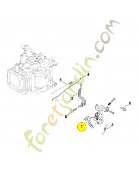 Commande des gaz 0002-180-1803. Pièce de rechange Sithl / Vicking