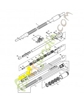 Tube complet ø 33 mm 4182-710-7125. Pièce détachée Stihl / Vicking