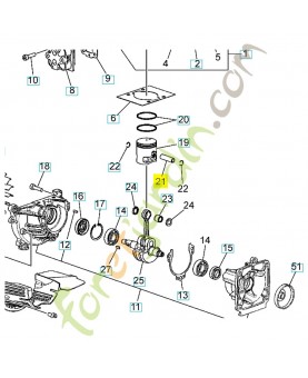 axe 505040701. Pièce de rechange Husqvarna