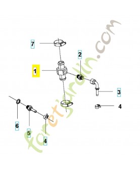 Raccord de tuyau 580381601. Pièce de rechange Husqvarna