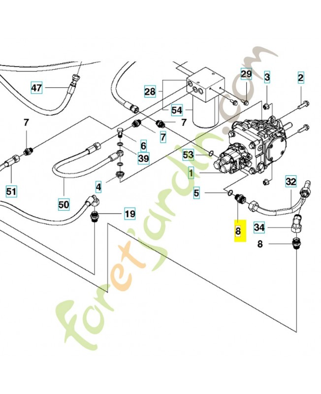 Connecteur 575881301. Pièce de rechange Husqvarna