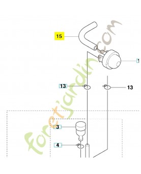 tuyau 523108201- Pièce de détachée Husqvarna