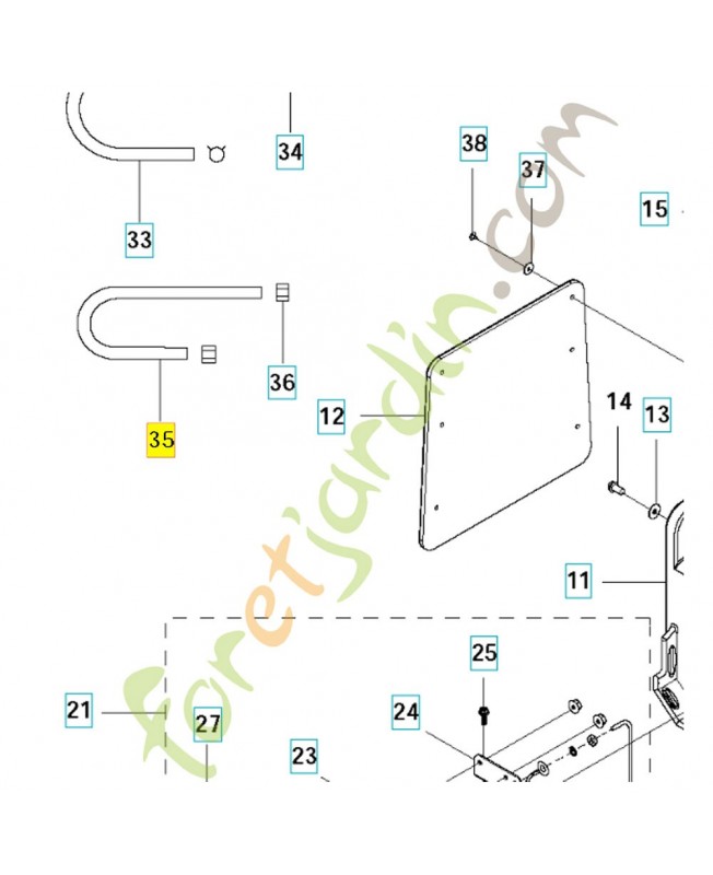 tuyau 574122601 - Pièce de détachée Husqvarna
