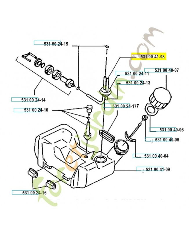 durite 531004108- Pièce de détachée Husqvarna