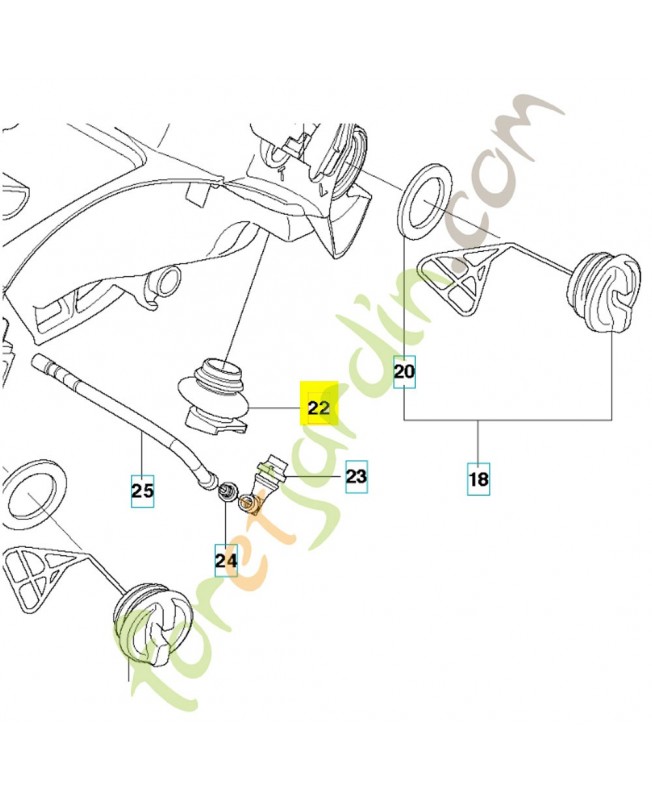 pipe 522647101. Pièce de rechange Husqvarna