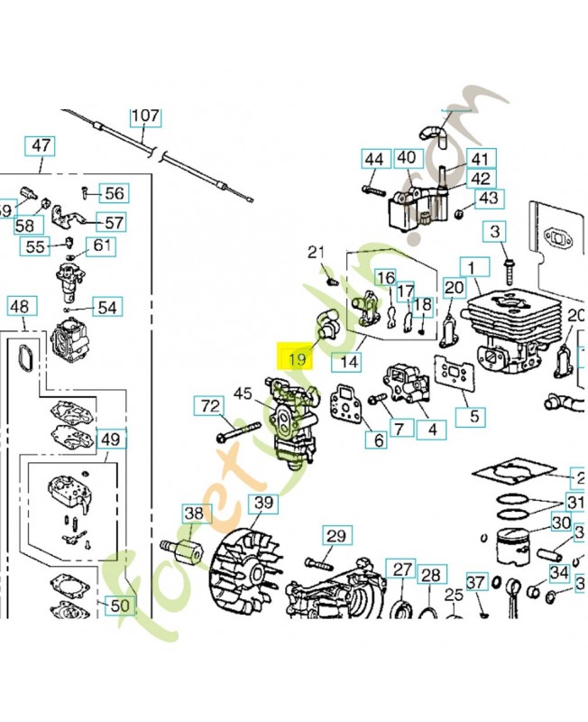 tube 521612801- Pièce de détachée Husqvarna