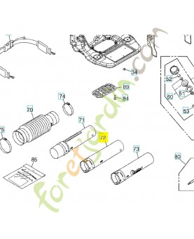 tube 511768201 - Pièce de détachée Husqvarna