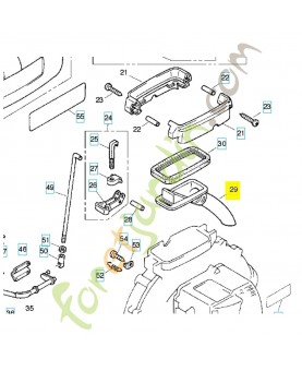 Guide-pipe 513678001. Pièce de rechange Husqvarna