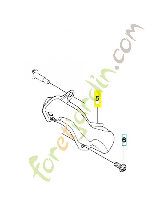 Pipe 522004501. Pièce de rechange Husqvarna
