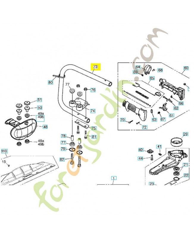 tube 506687201- Pièce de détachée Husqvarna